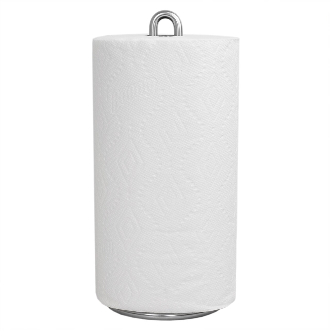 Home Basics Simplicity Collection Paper Towel Holder, Satin Chrome
